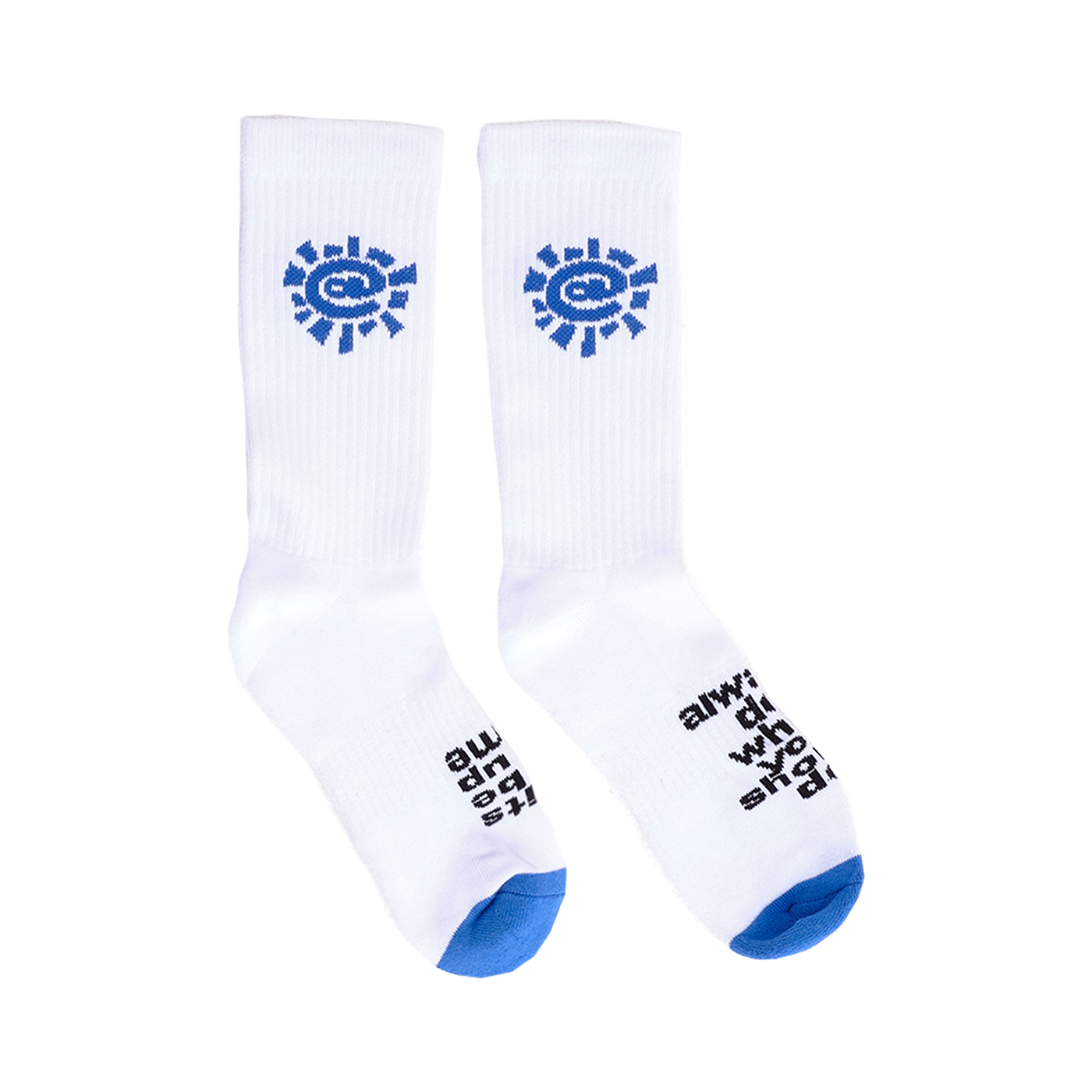 Always @ Range 5 Blue Sun Sock White