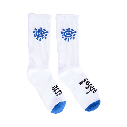 Always @ Range 5 Blue Sun Sock White