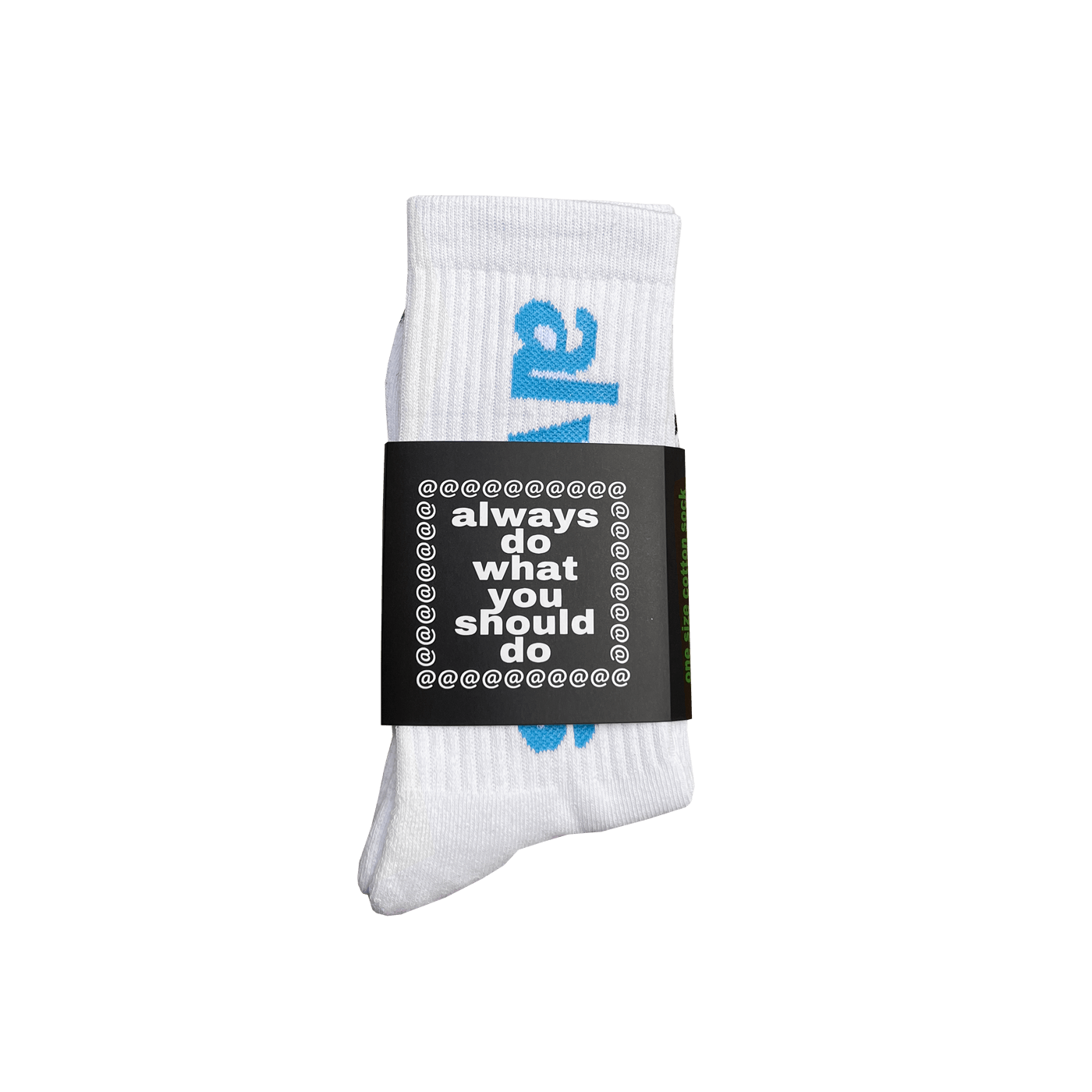 Always Typo Sock White – ARROW & BEAST