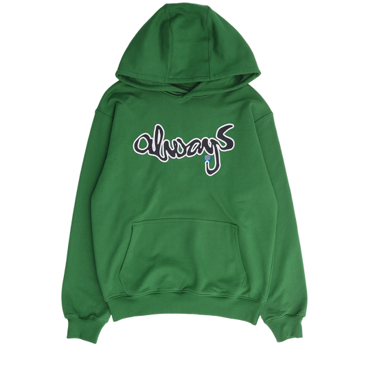 Always @ Range 5 Snapper Rocks Hoodie Green