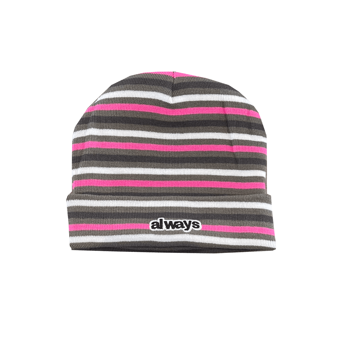 Always Reversible Stripe @sun Beanie Grey