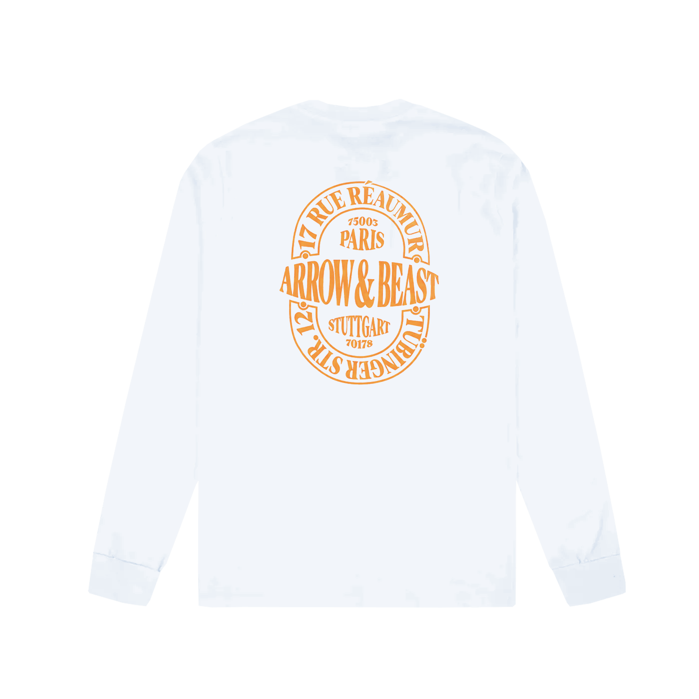 ARROW & BEAST Atelier Longsleeve White Orange