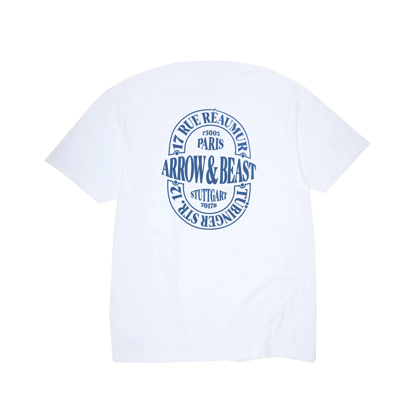 ARROW & BEAST Atelier Tee White Navy