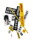 ARROW & BEAST Sticker Pack Black And Yellow