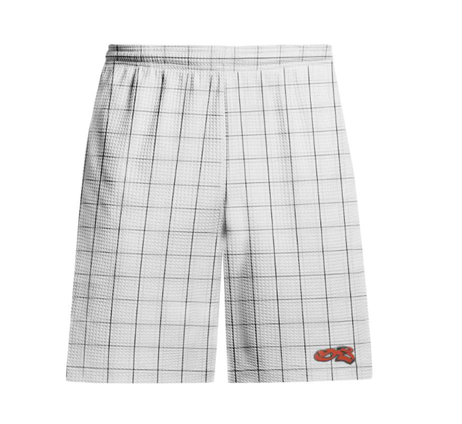 Yardsale XXX Check Waffle Shorts (Light Grey) Light Grey