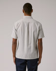 FORMER MERCHANDISE REYNOLDS STRIPE SS SHIRT BONE