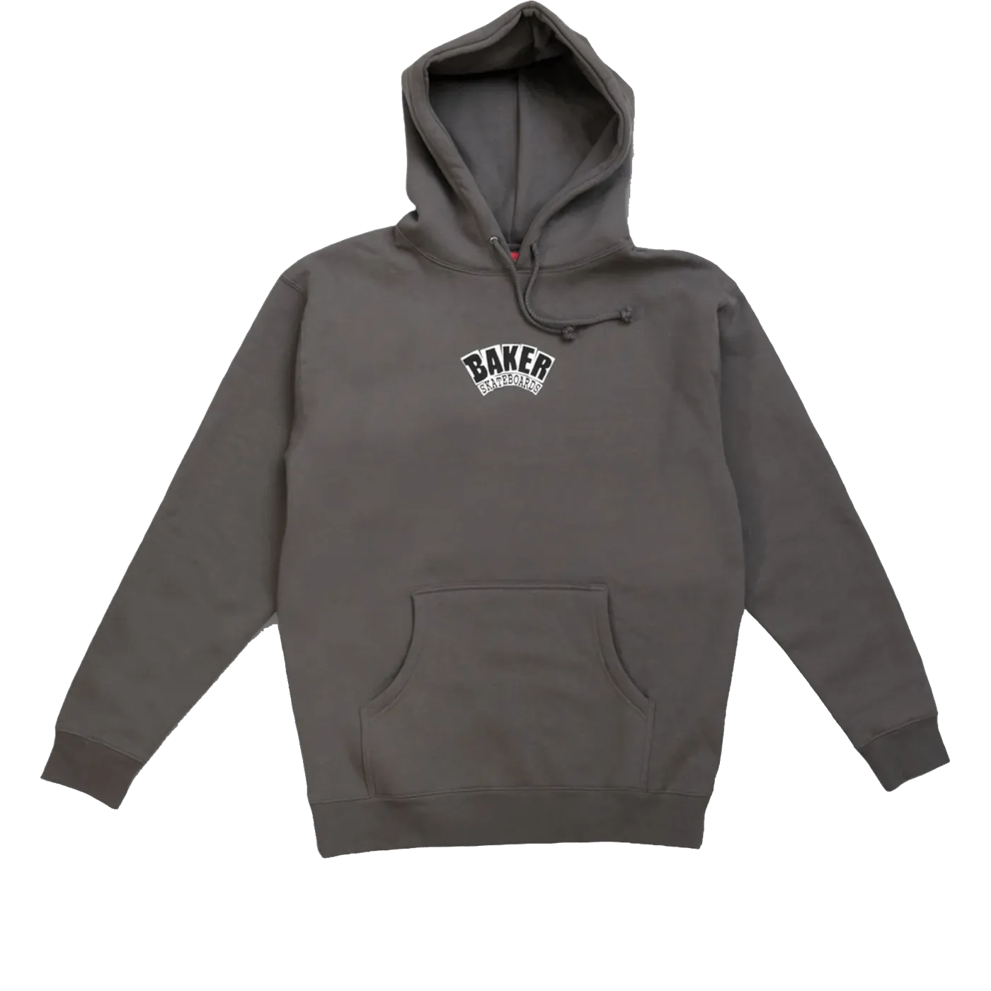 Baker Skateboards Arch Hoodie Charcoal - ARROW & BEAST