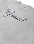 GRAND Collection Embroidered Crewneck Sweatshirt Grey