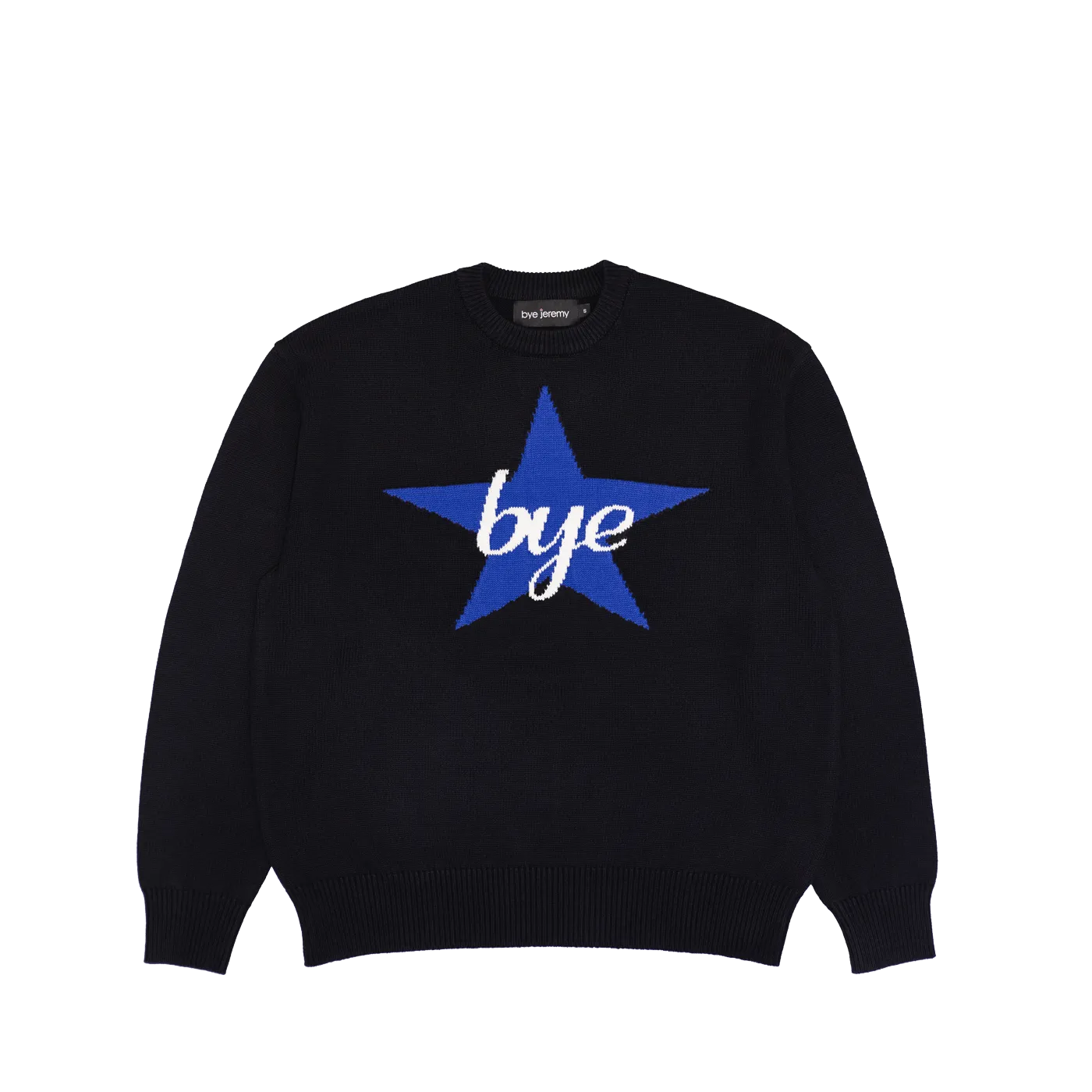 Bye Jeremy Scar Sweater Black Blue - ARROW & BEAST