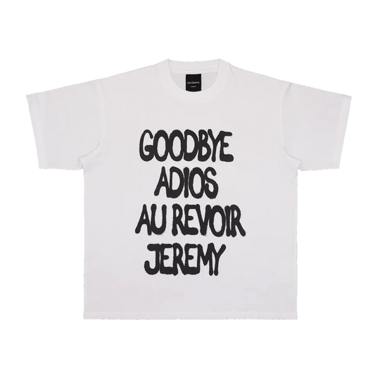 Bye Jeremy Tricycle Tee White - ARROW & BEAST