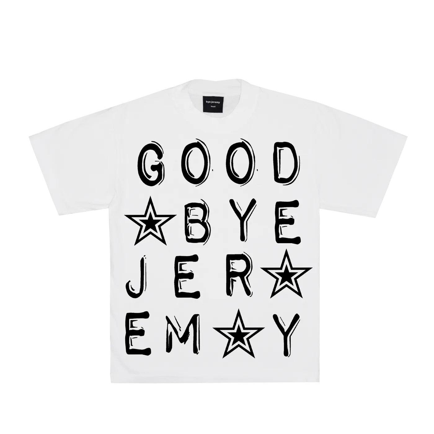 Bye Jeremy Act Tee White - ARROW & BEAST