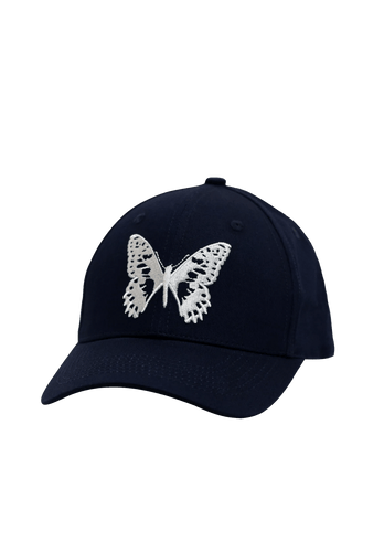 Bye Jeremy Butterfly Hat Navy