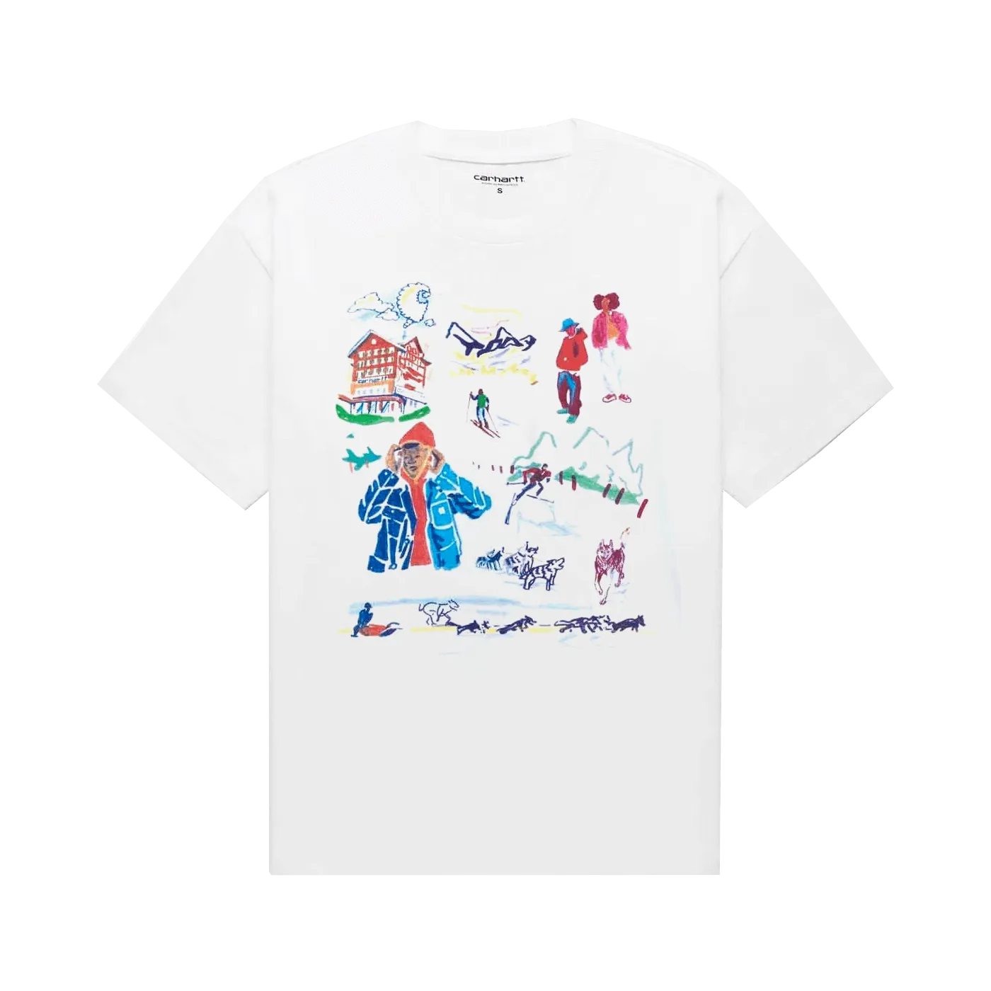 Carhartt WIP Ollie Mac Chalet Tee White - ARROW & BEAST