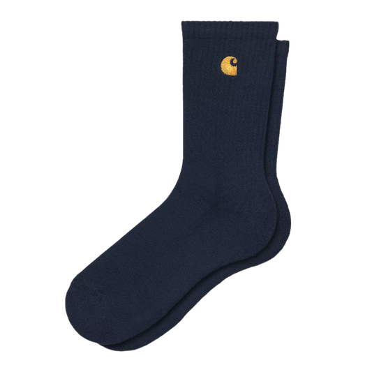 Carhartt WIP Chase Socks Knit Dark Navy / Gold - ARROW & BEAST
