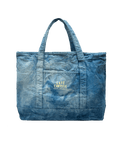 Chrystie NYC Cafe Chrystie Tote Bag Indigo Dyed