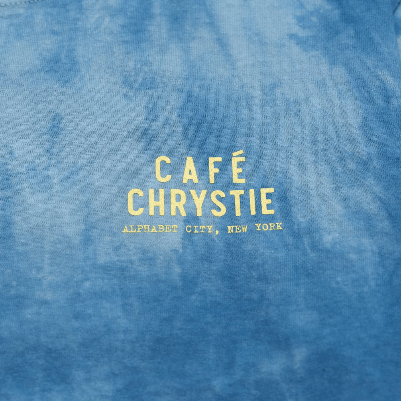 Chrystie NYC Cafe Chrystie Tee Indigo Dyed