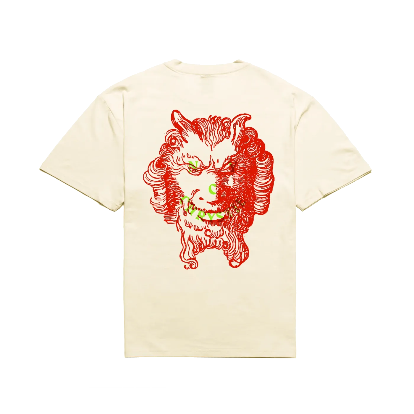 Chrystie NYC Demon Smile Logo Tee Cream - ARROW & BEAST