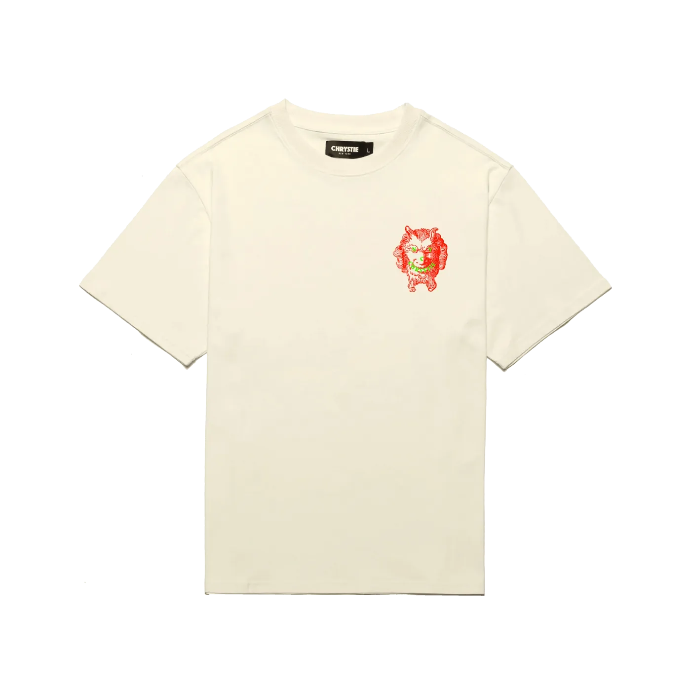 Chrystie NYC Demon Smile Logo Tee Cream - ARROW & BEAST