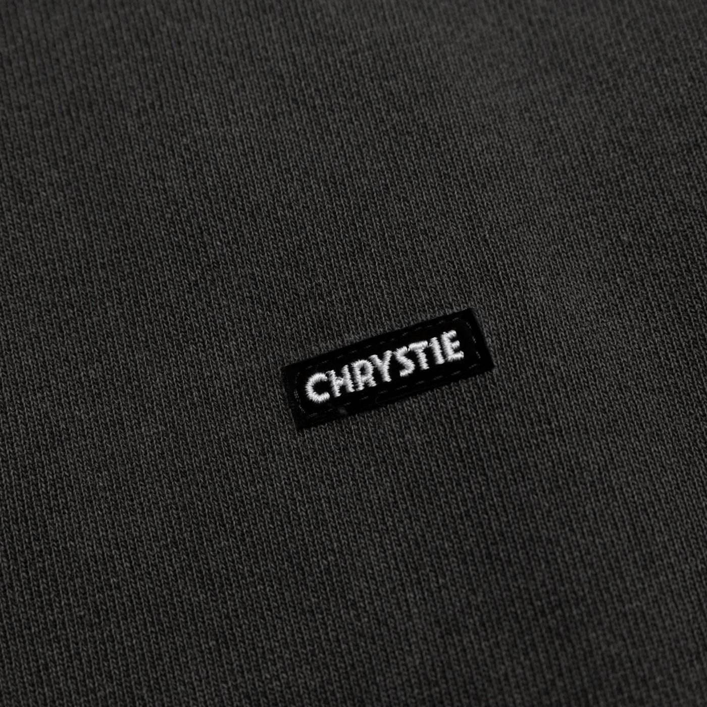 Chrystie NYC Small Patch Premium Hoodie Pigment Black