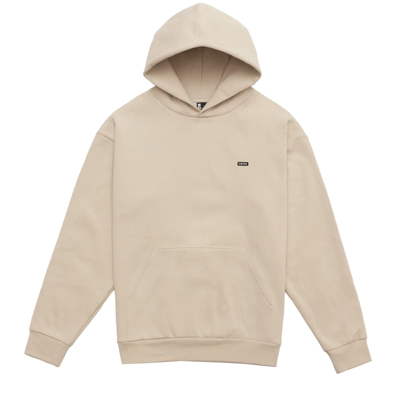 Chrystie NYC Small Patch Premium Hoodie Pigment Ivory