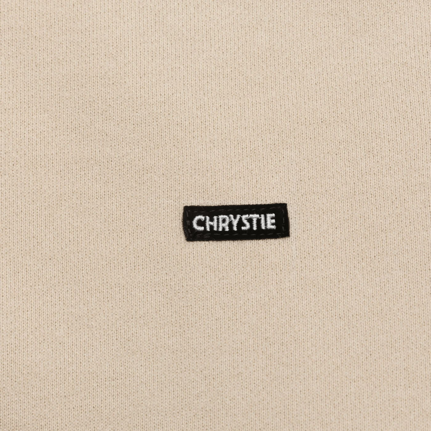 Chrystie NYC Small Patch Premium Hoodie Pigment Ivory