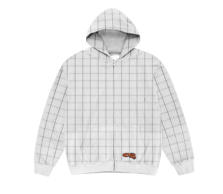 Yardsale XXX Check Waffle Hood (White) White