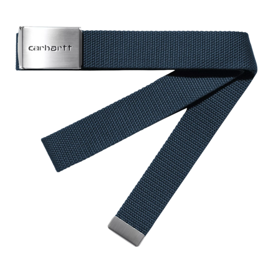 Carhartt WIP Clip Belt Chrome Canvas Ink - ARROW & BEAST