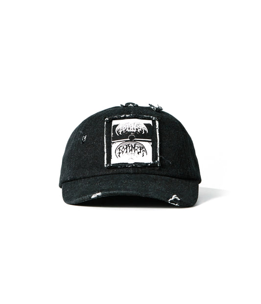 FORMER MERCHANDISE COMPLICRUX DENIM CAP WASHED BLACK