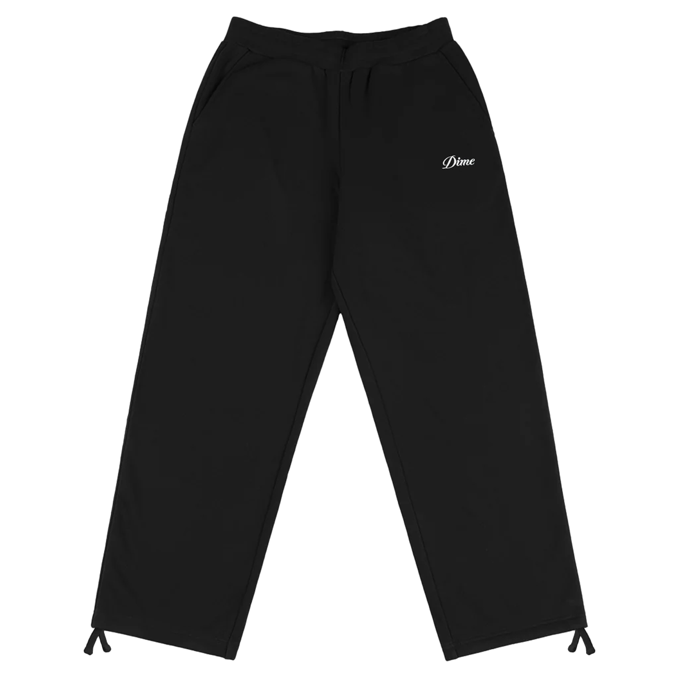 Dime MTL Cursive Small Logo Sweatpants Black