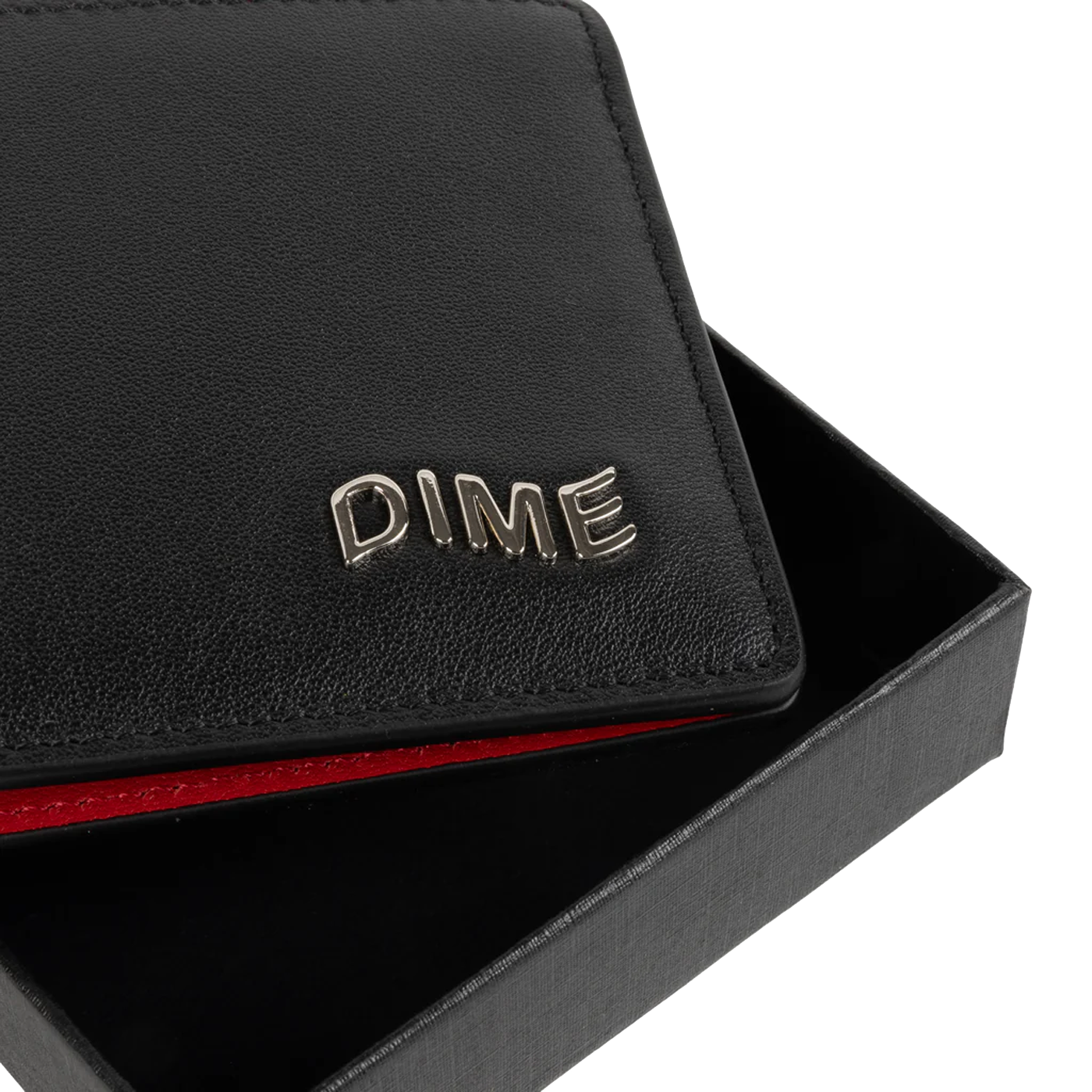 Dime MTL Leather Bifold Wallet Black