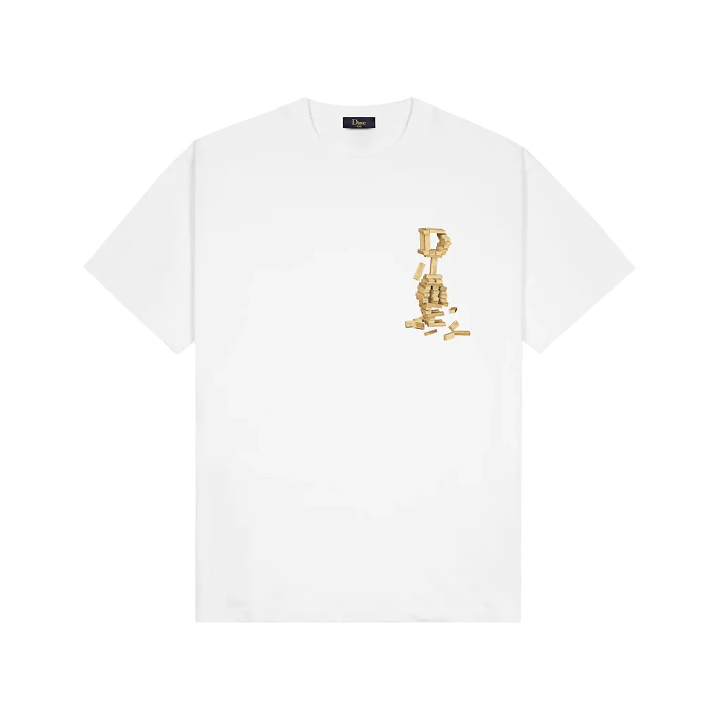 Dime MTL Blocks T-Shirt White - ARROW & BEAST