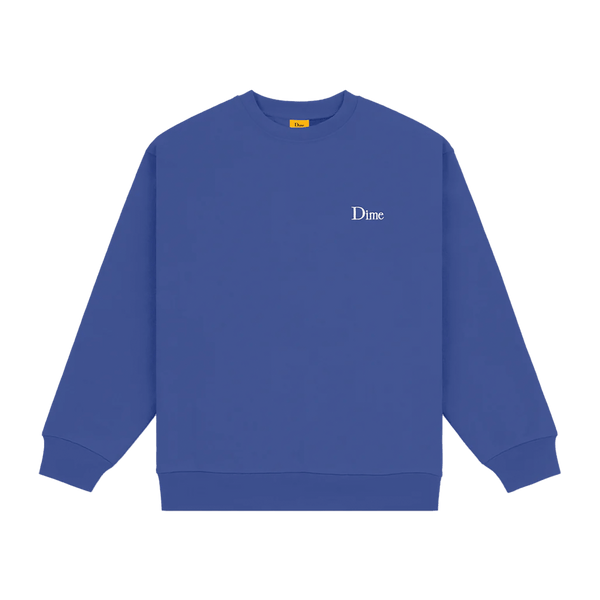 Dime MTL Classic Small Logo Crewneck Indigo L