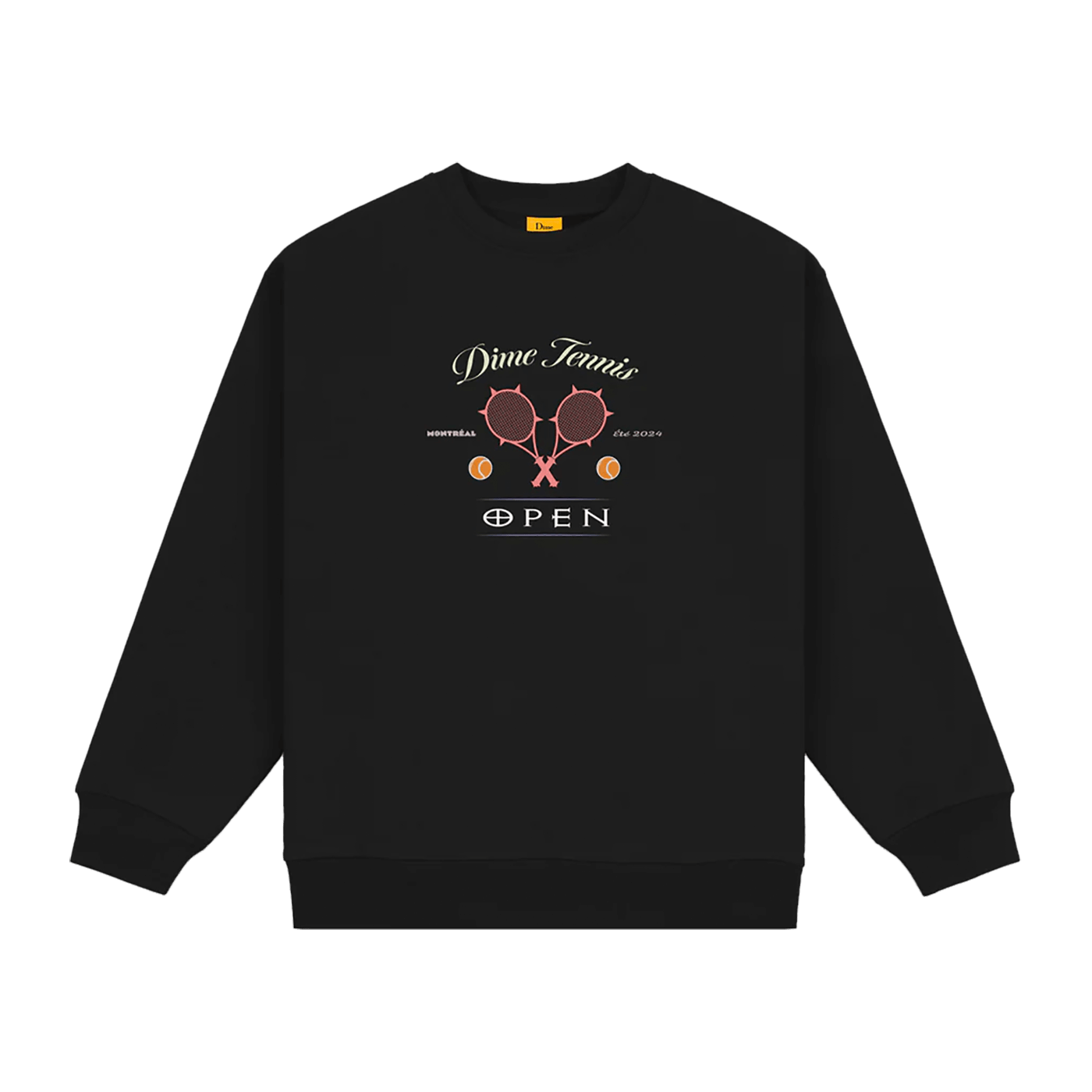 Dime MTL Court Crewneck Black