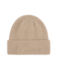 Dime MTL Cursive Fold Beanie Tan