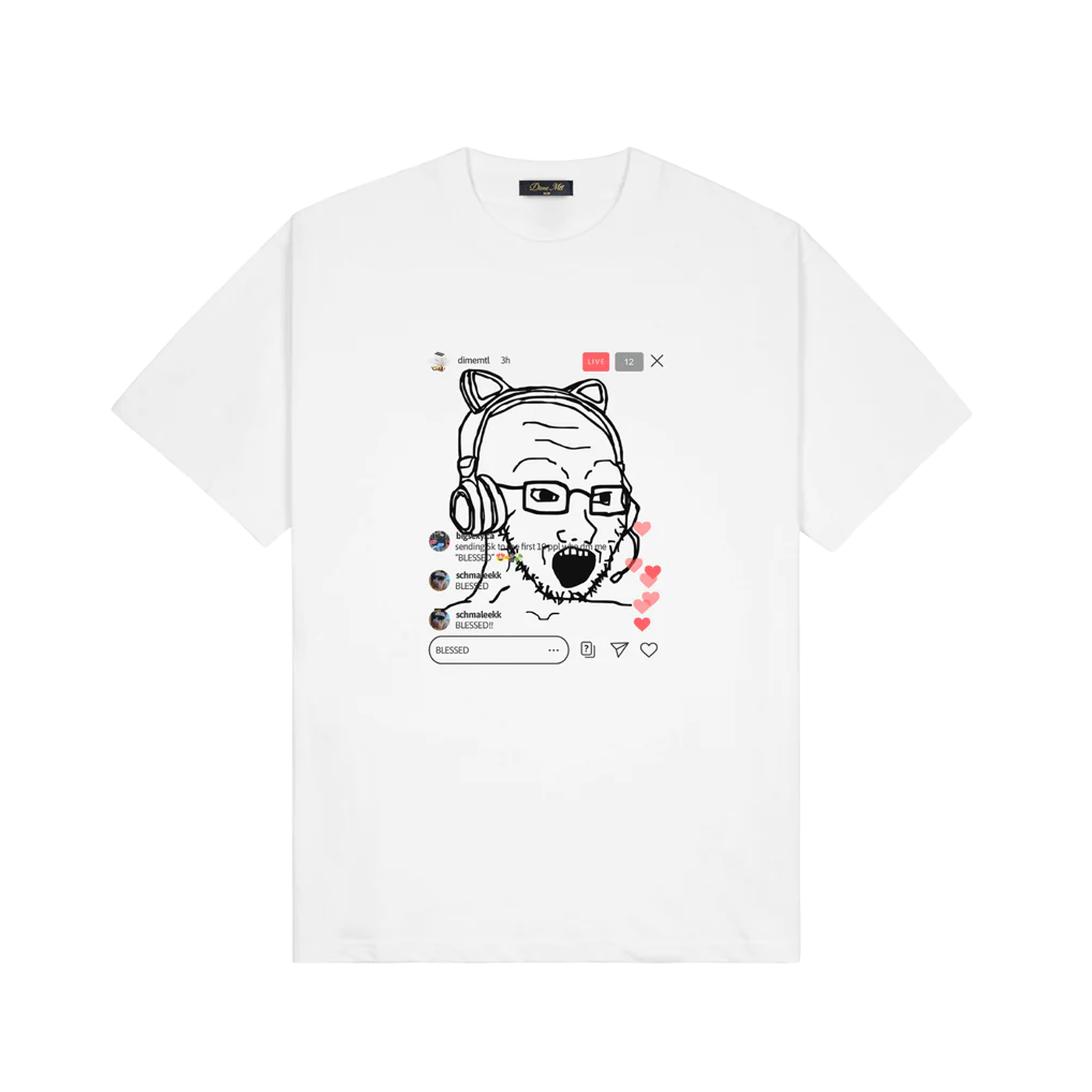 Dime MTL Live Tee White