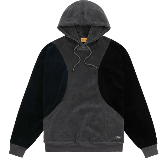 Dime MTL Wave Corduroy Hoodie Charcoal ONLINE ONLY - ARROW & BEAST