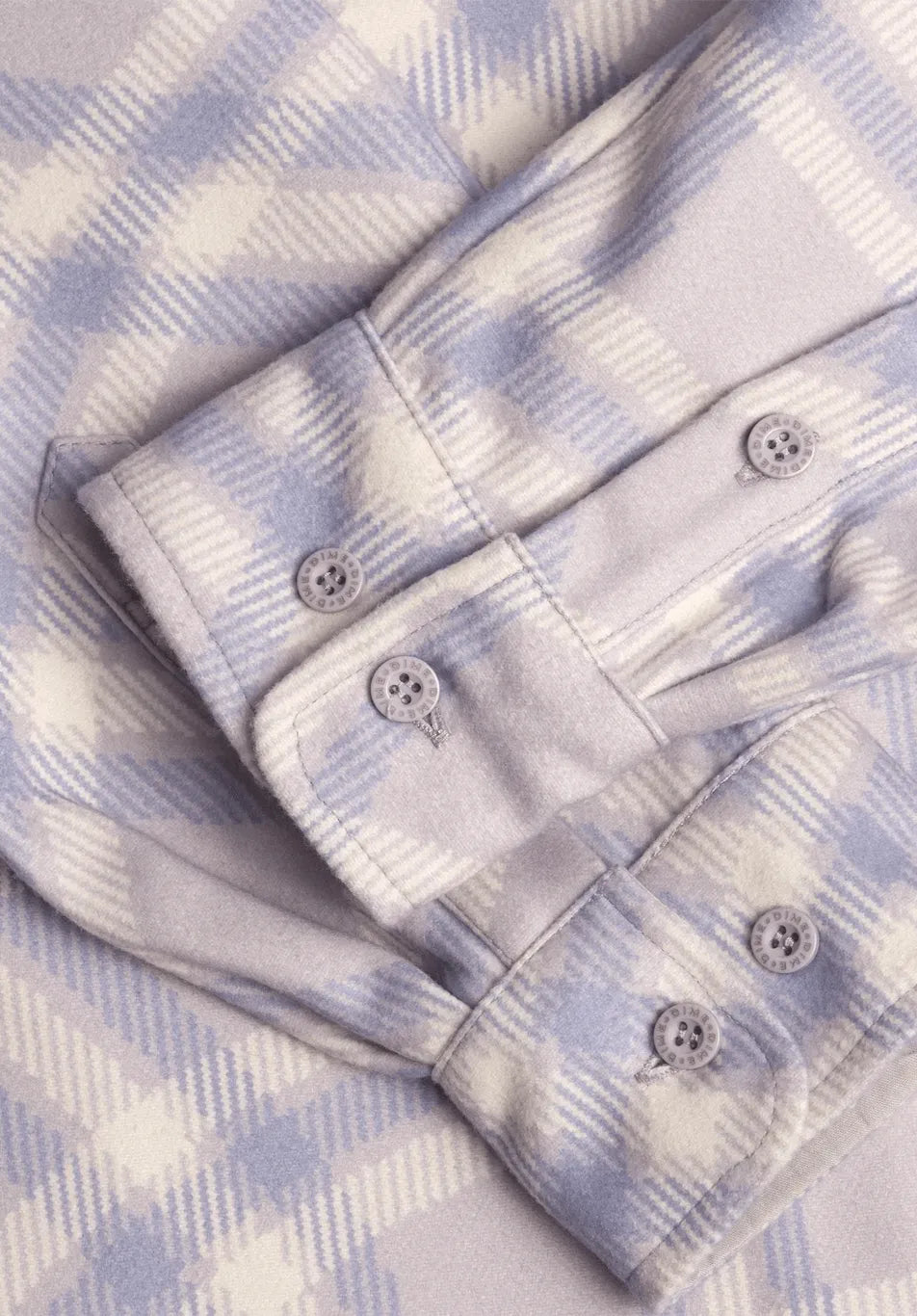 Dime MTL Plaid Fleece Shirt Lilac Grey AOP ONLINE ONLY - ARROW & BEAST