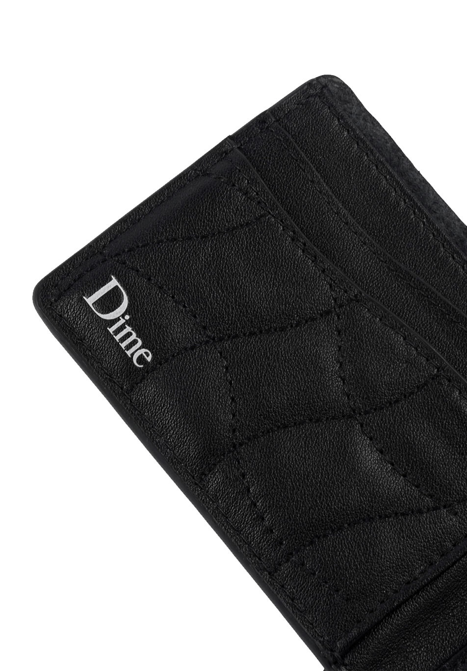Dime MTL Quilted Bifold Wallet Black