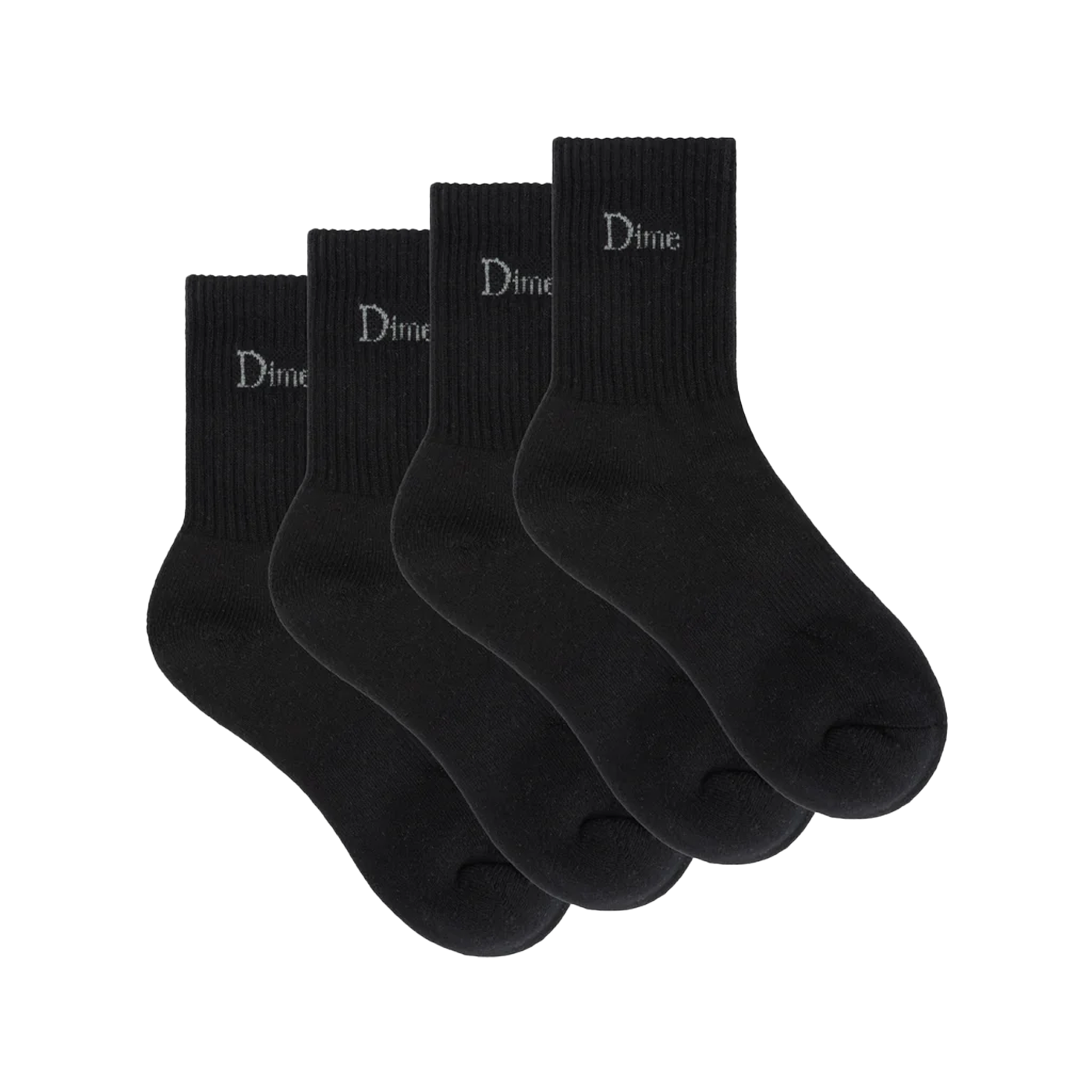 Dime MTL Classic Long Socks 2 Pack Black