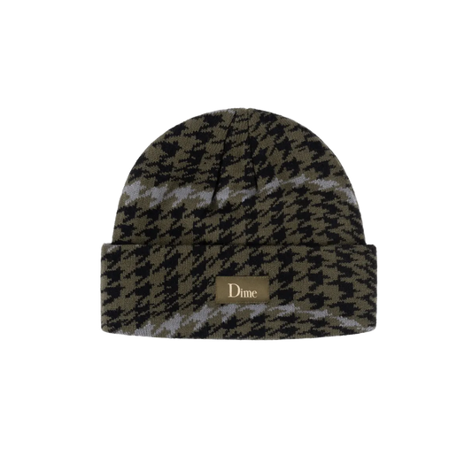 Dime MTL Wavetooth Cuff Beanie Army Green - ARROW & BEAST