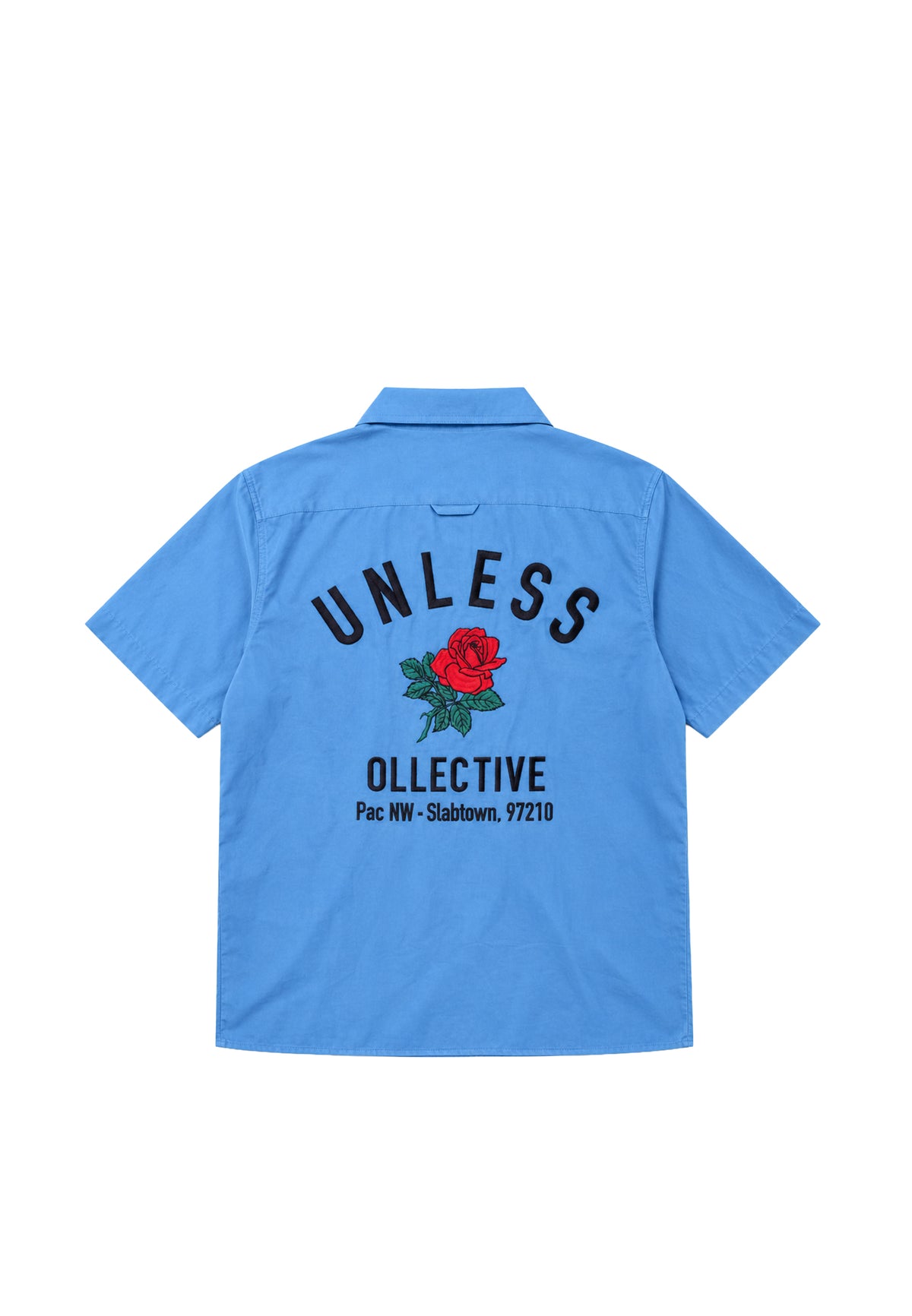 "UNLESS" Embroidered Work Shirt