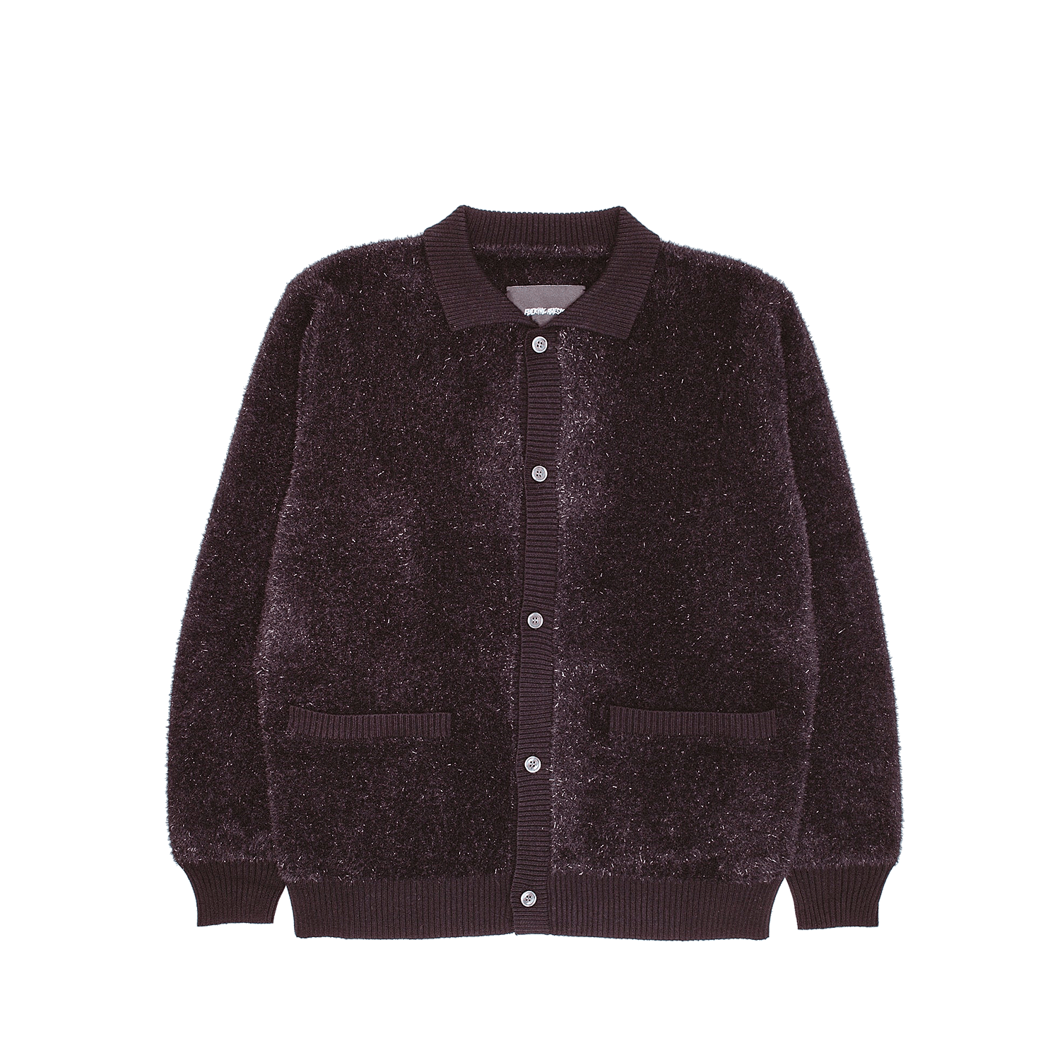 Fucking Awesome Big Night Out Cardigan Black Glitter