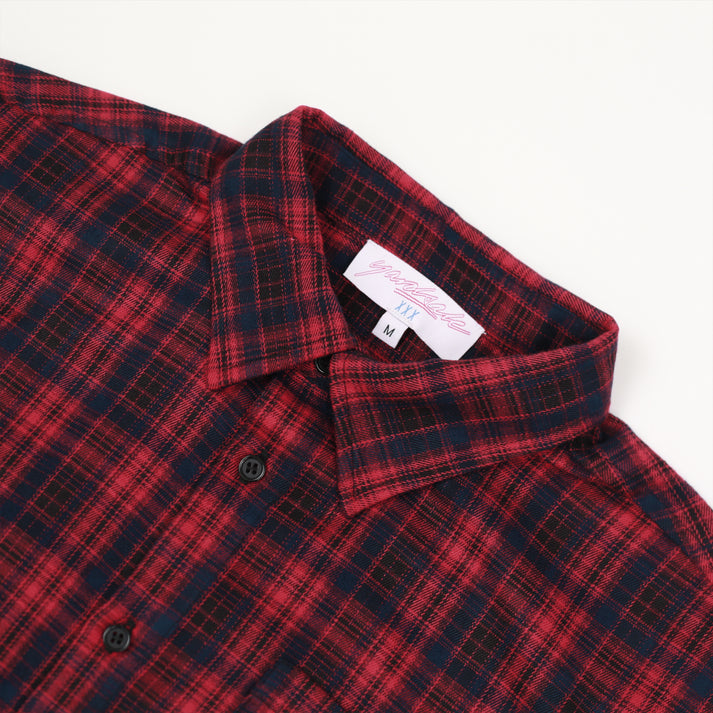 Yardsale XXX Faded Plaid Shirt  Red