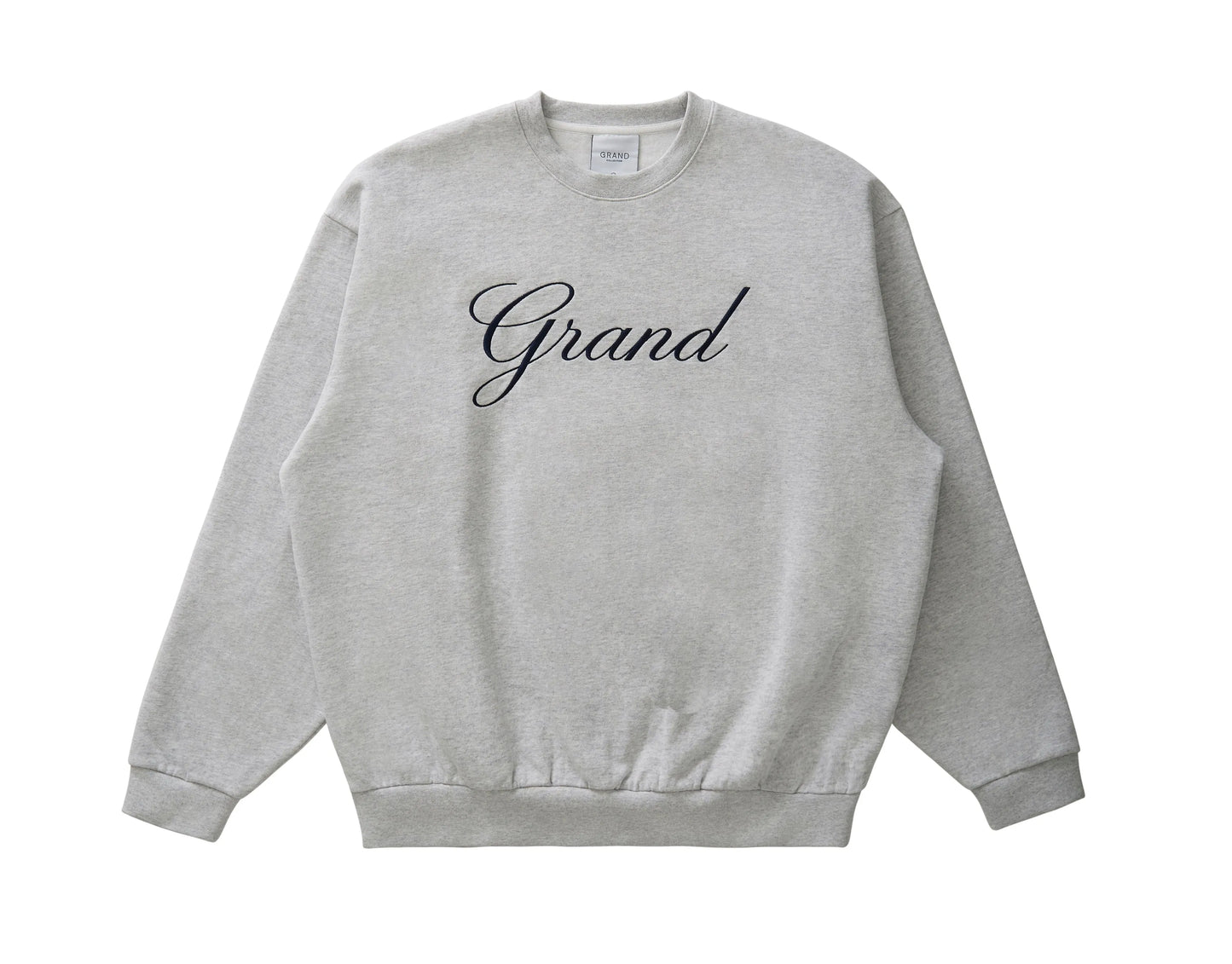GRAND Collection Embroidered Crewneck Sweatshirt Grey - ARROW & BEAST