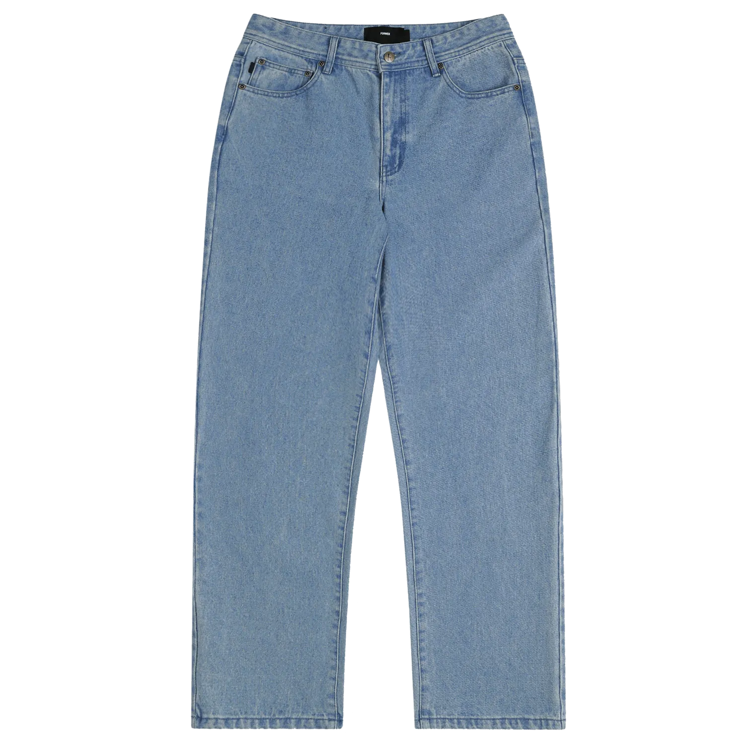 Former Merchandise Crux Denim Pant Washed Blue - ARROW & BEAST
