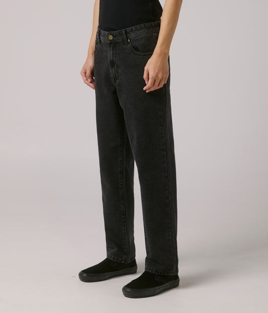 FORMER MERCHANDISE CRUX DENIM PANT WASHED BLACK