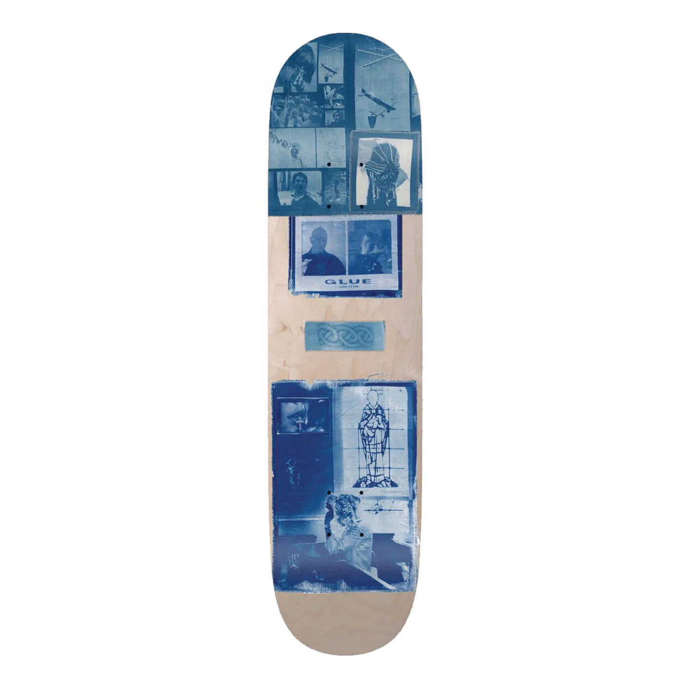 Glue Skateboards Ostrowski Fall Into Your Sister's Love II Deck Natural