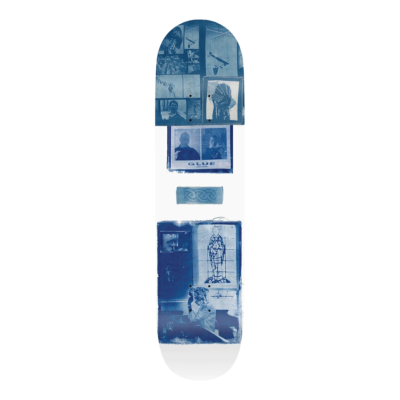 Glue Skateboards Ostrowski Fall Into Your Sister's Love I Deck White