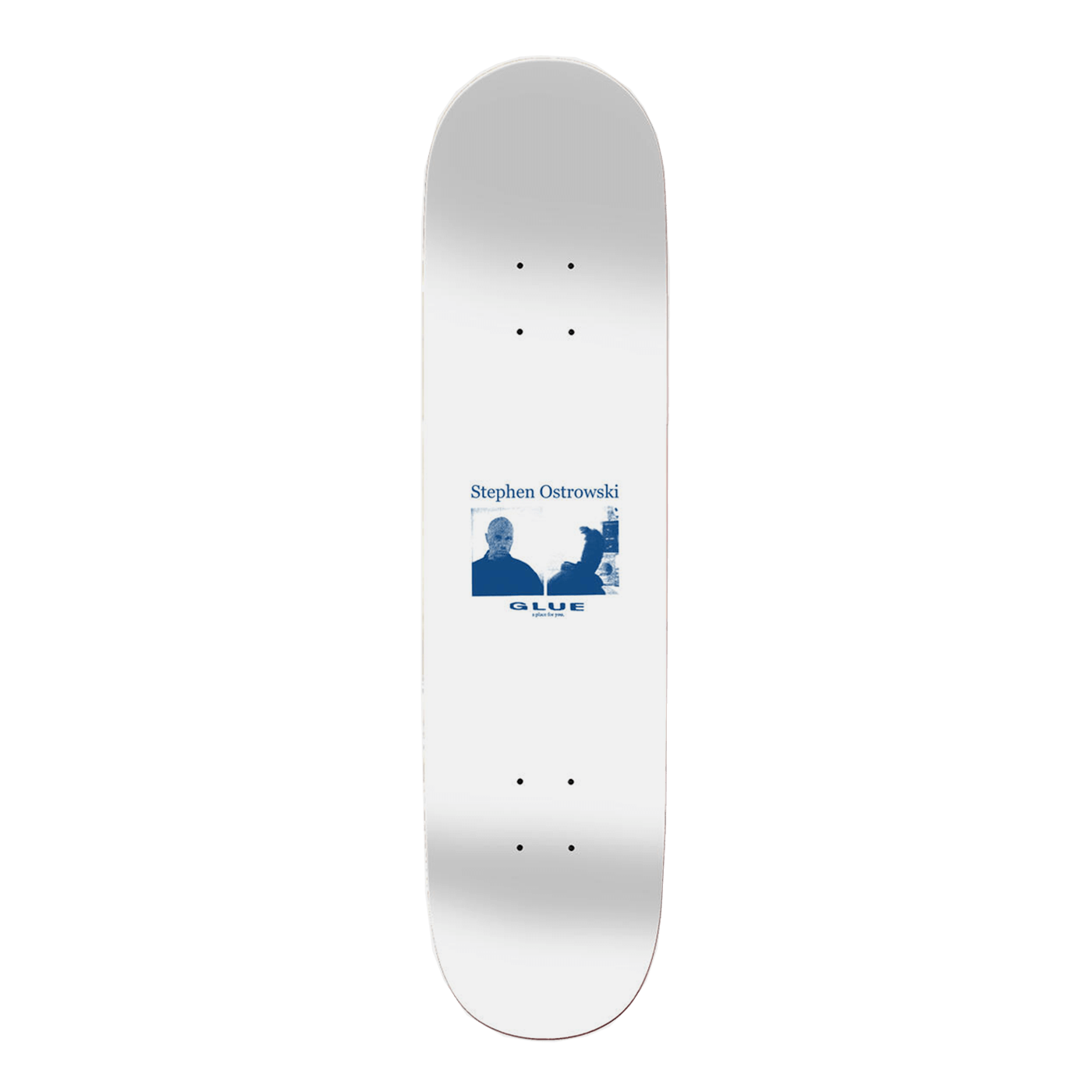 Glue Skateboards Ostrowski Fall Into Your Sister&#39;s Love I Deck White