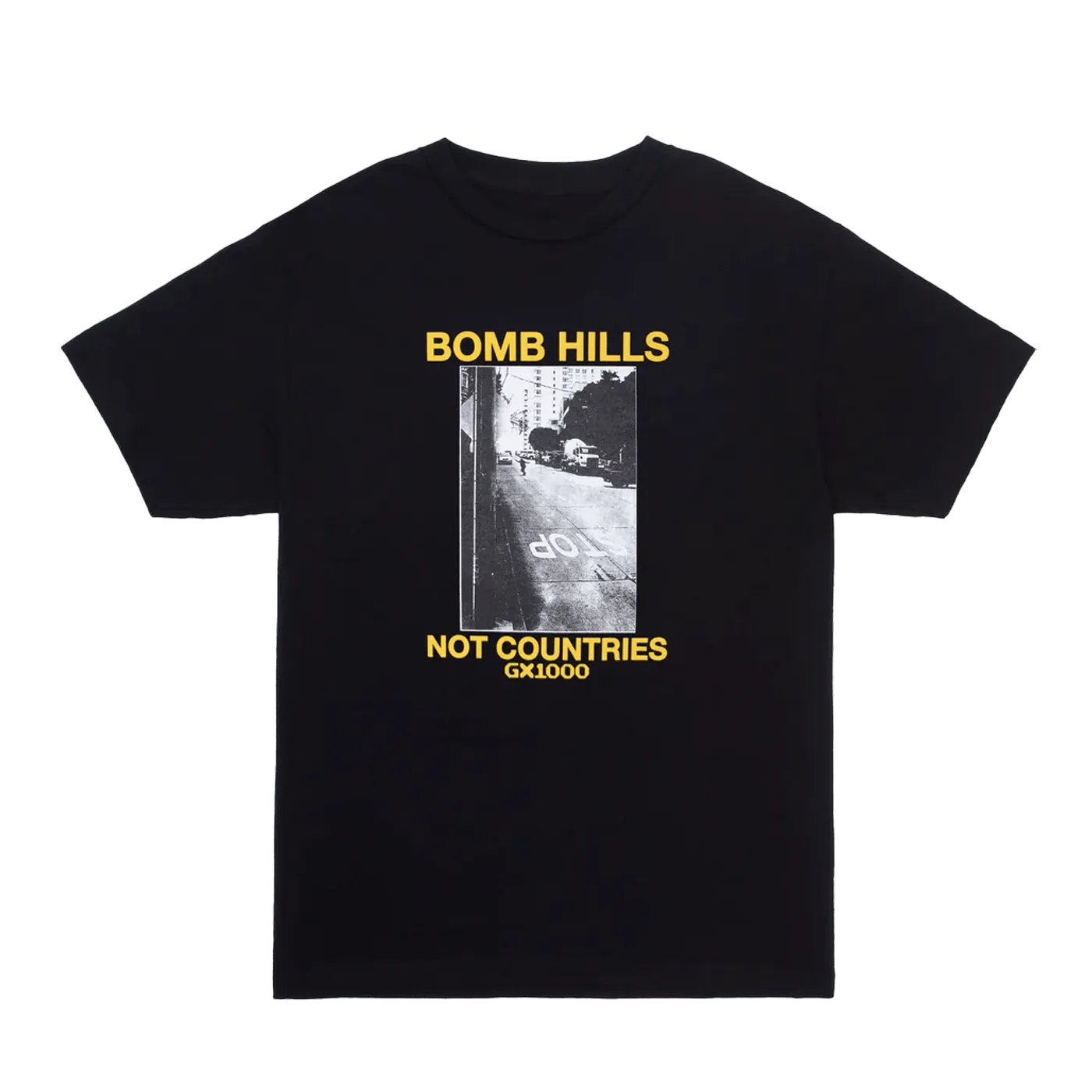 GX1000 Bomb Hills Tee Black Yellow - ARROW & BEAST